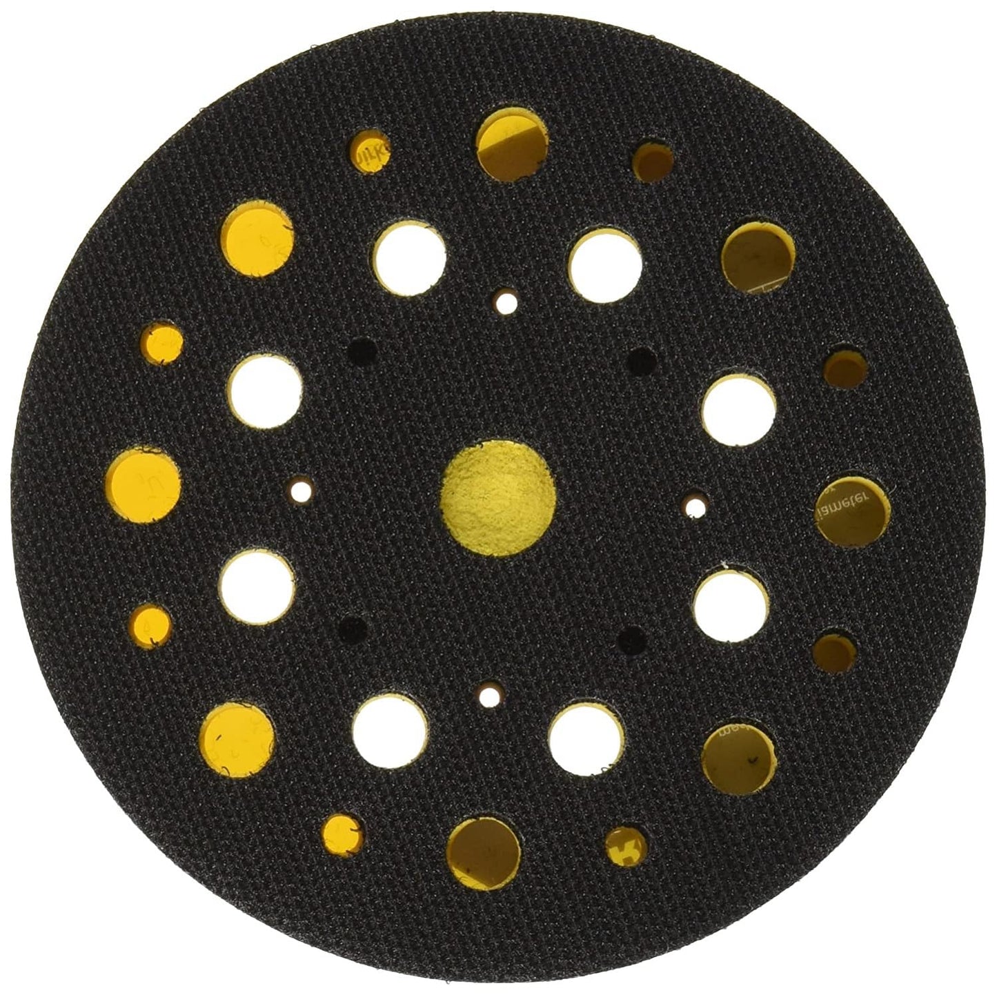 Mirka 5" Backup Pad – Hook & Loop, 28 Holes, Medium Foam (915GV28)