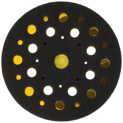 Mirka 5" Backup Pad – Hook & Loop, 28 Holes, Medium Foam (915GV28)