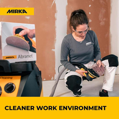 Mirka Abranet 6-Inch Sanding Discs – Dust-Free Hook & Loop Mesh, 50pcs, Grit 400